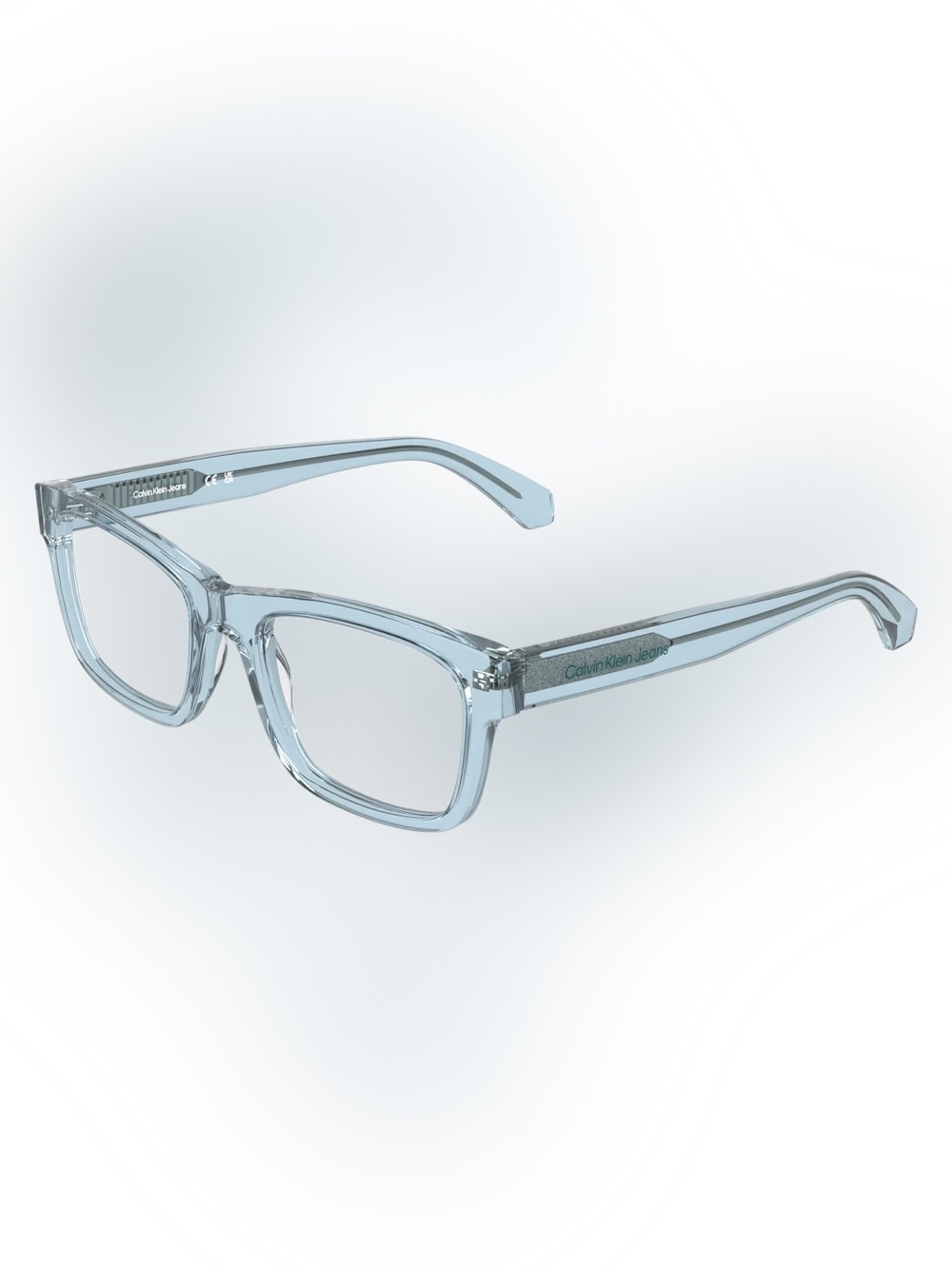 NEW CALVIN KLEIN JEANS EYEWEAR TRANSPARENT AZURE TO BLUE 401